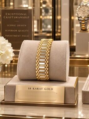 18K Gold Two-Tone Link Bracelet